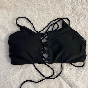 Express Cage Front Swim Top